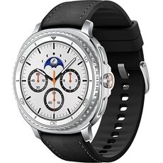 Galaxy Watch8 Classic | 46 мм | White | Hybrid/Black | S/M/L, Размер: 46 мм, Цвет: White, Тип ремешка: Hybrid, Цвет ремешка: Black, Размер ремешка: S/M/L, Подключение часов: Bluetooth / Wi-Fi